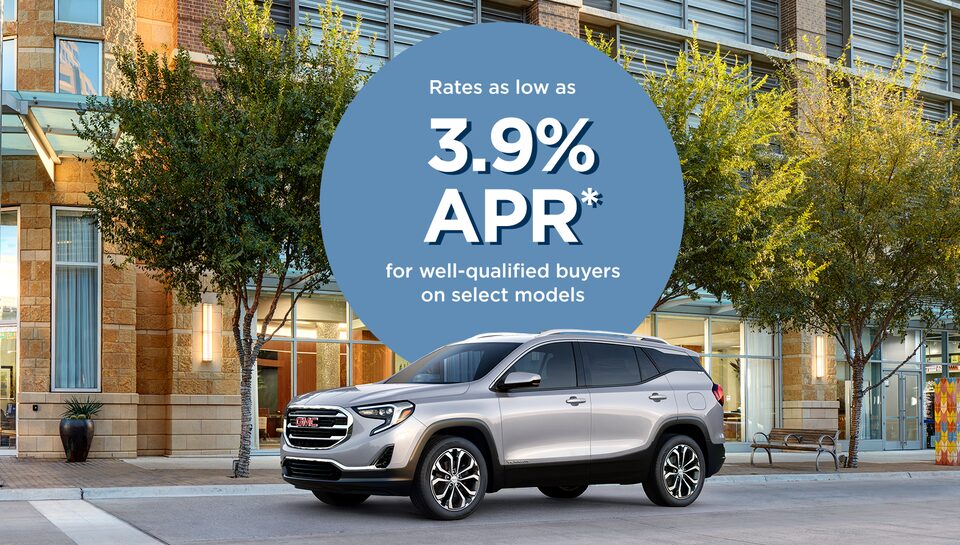 Rates as low as 3.9% APR* for well-qualified buyers on select models