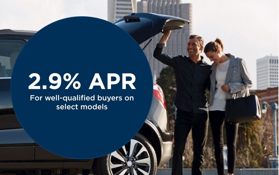 Get 2.9% APR for 36 Months for Well-Qualified Buyers